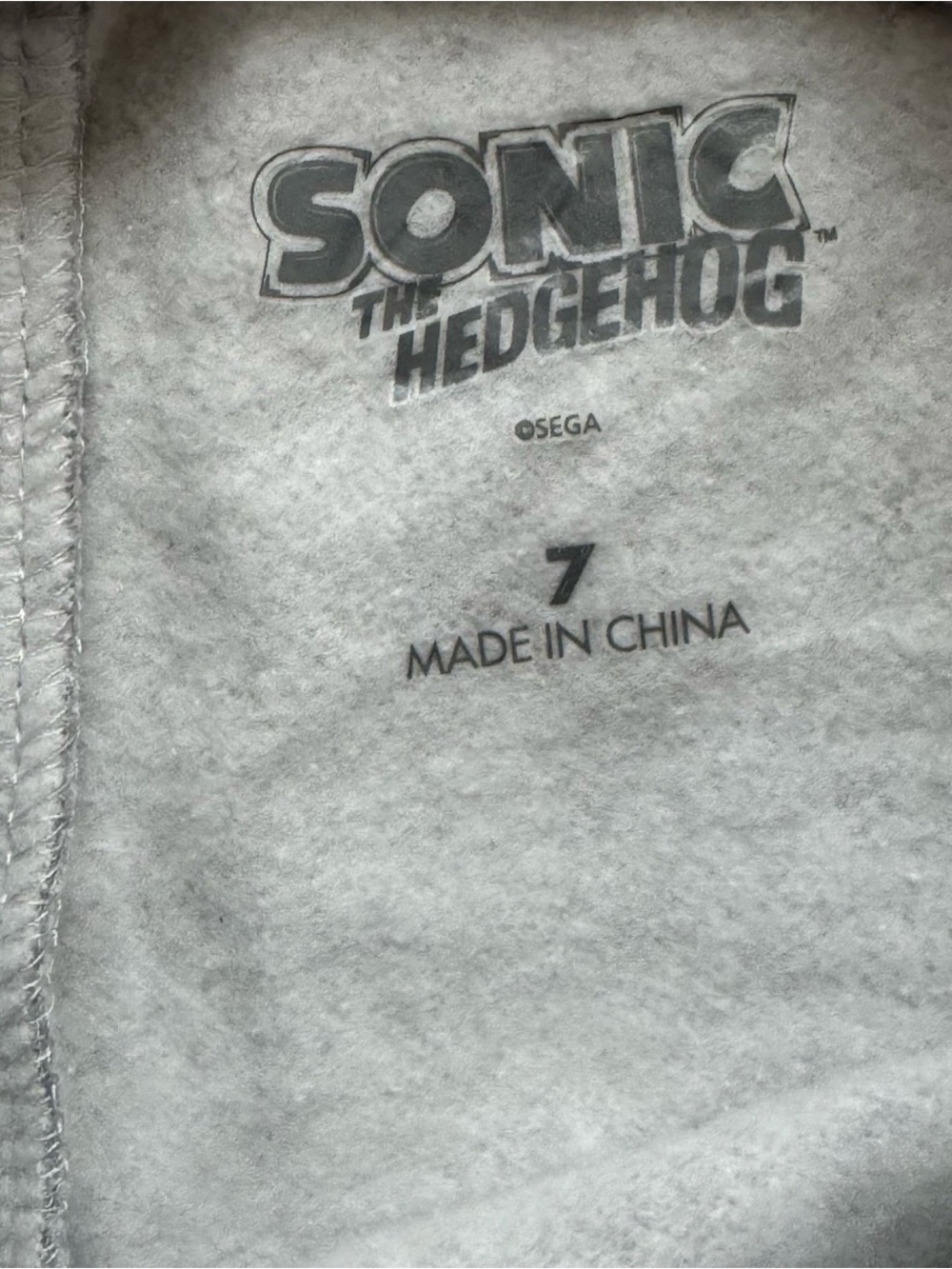 Sonic the Hedgehog Boys 7Y Gray Jogger Sweatpants SEGA Graphic Drawstring Cuffed - Picture 8 of 10